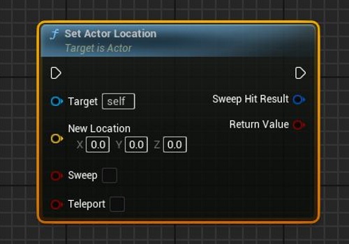 UE5のSetActorLocation